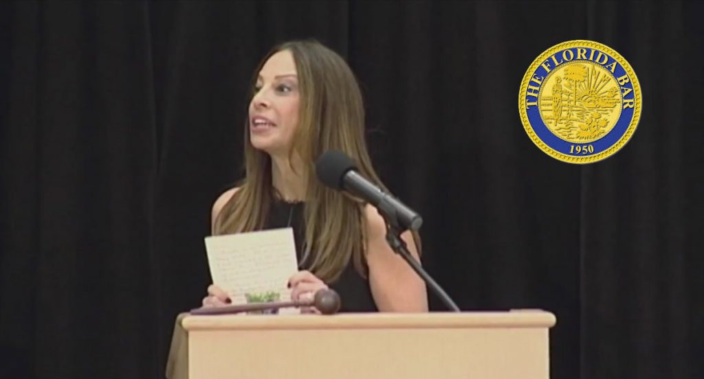 Michelle Suskauer's speech at The 2018 Florida Bar Annual Convention