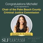 Congratulations Michelle! On Your Appointment To Chair of the Palm Beach County Criminal Justice Commission